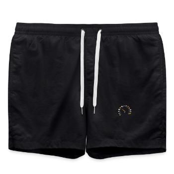 Animal Lover Speed Gauge Humor - Swim Trunks - black - Front - AI Model Male 185 light (185cm)