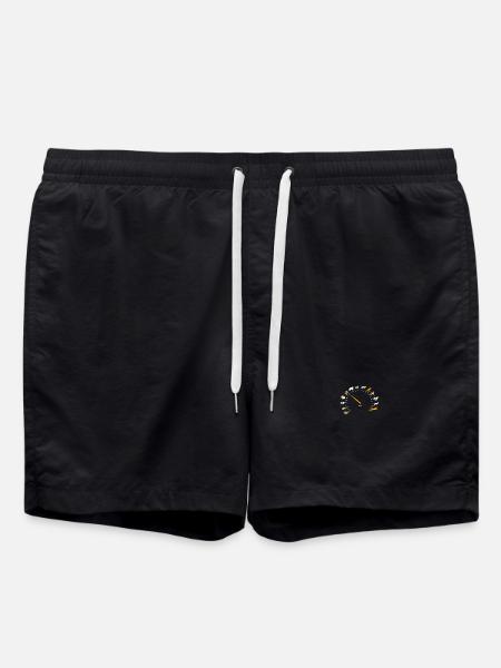 Animal Lover Speed Gauge Humor - Swim Trunks - black