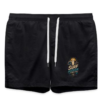 Hossegor Surfing - Swim Trunks - black - Front - AI Model Male 185 light (185cm)