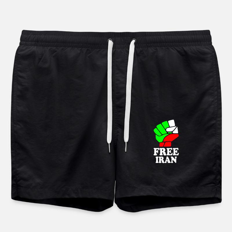Free iran - Short de bain - noir