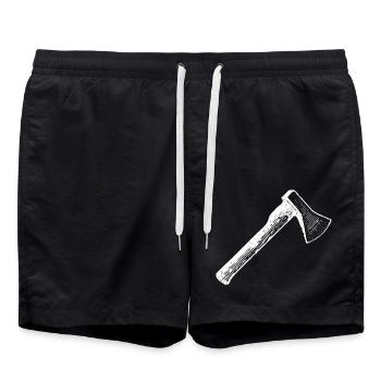 ax - Swim Trunks - black - Front - AI Model Male 185 light (185cm)