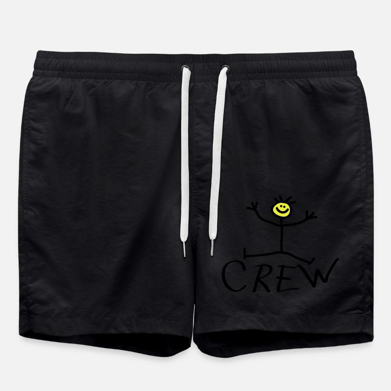 Happy Crew - Badeshorts - Schwarz