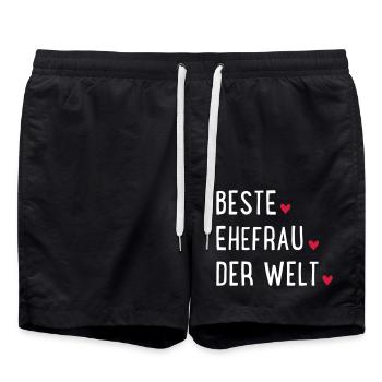 Meilleure femme du monde - Short de bain - noir - Devant - AI Model Male 185 light (185cm)