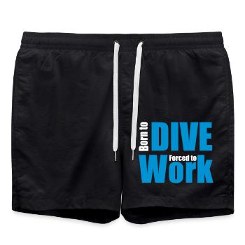 dive - Swim Trunks - black - Front - AI Model Male 185 light (185cm)