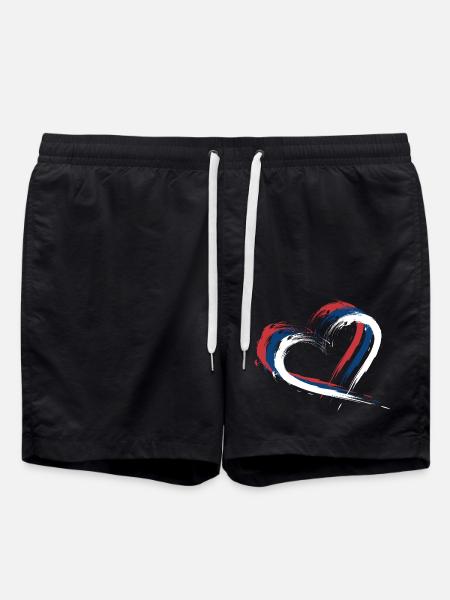 Drapeau de la Serbie - Short de bain - noir