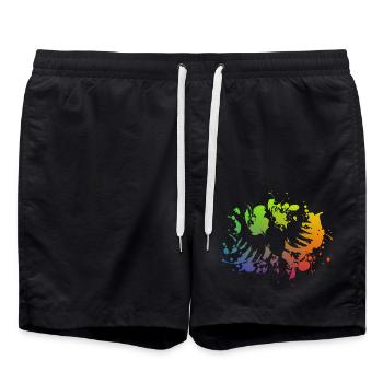 Schützenfest - Bird - Swim Trunks - black - Front - AI Model Male 185 light (185cm)