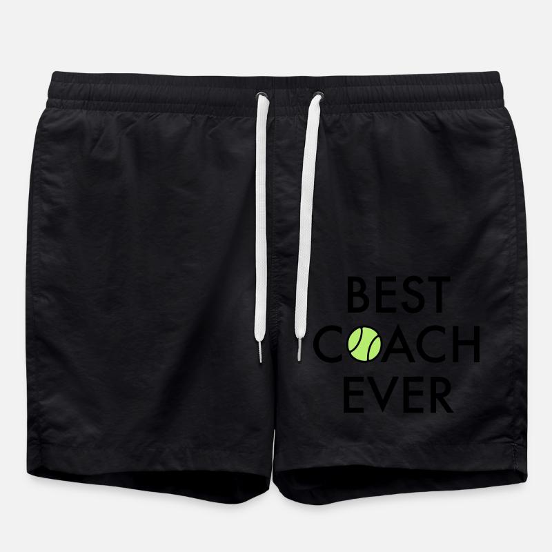 Best coach ever - Swim Trunks - black