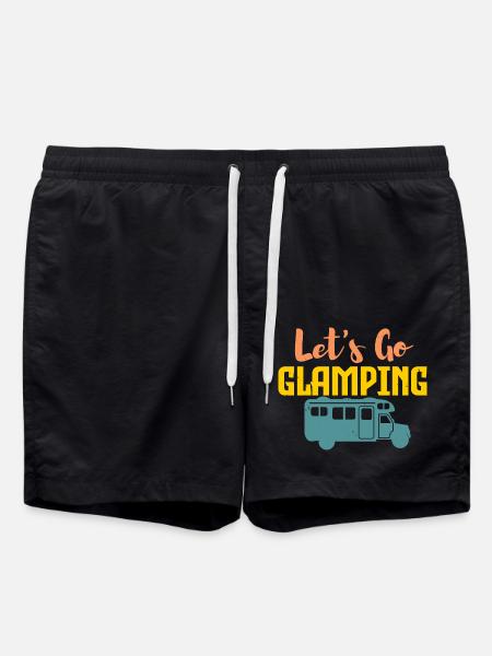 Camping and glamping - Swim Trunks - black