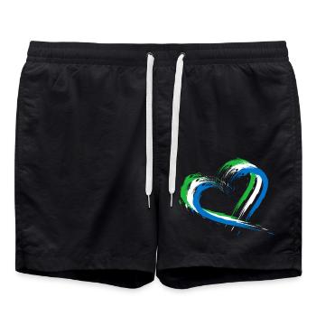 Sierra Leone - Short de bain - noir - Devant - AI Model Male 185 light (185cm)