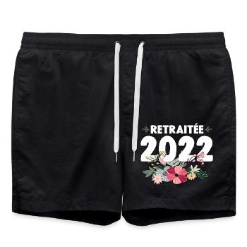 Retraitée 2022 - Short de bain - noir - Devant - AI Model Male 185 light (185cm)