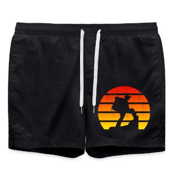 Hiking Hiking Mountains Mountaineering Mountains Mountain - Swim Trunks - black - Front - AI Model Male 185 light (185cm)
