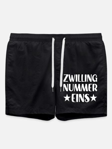 Zwilling Nummer eins Zwillinge - Badeshorts - Schwarz