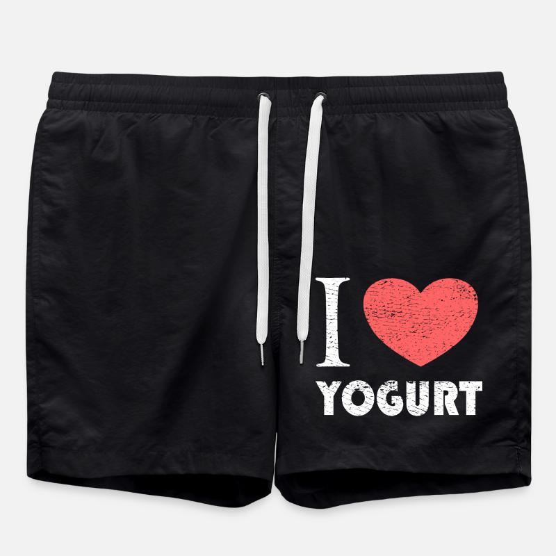 J’adore le yogourt - Short de bain - noir