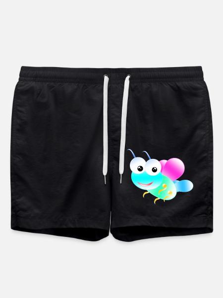 Papillon pastel - Short de bain - noir