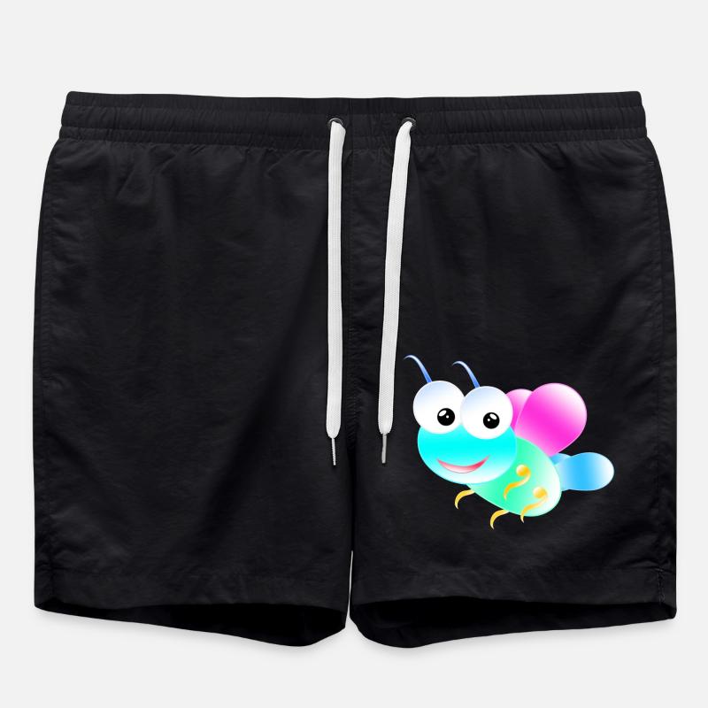 Pastel Butterfly - Swim Trunks - black