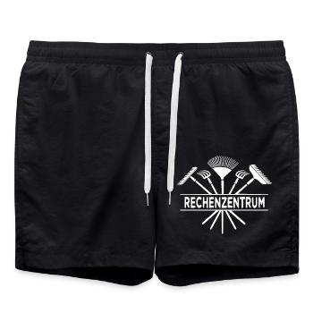 RECHENZENTRUM - Gärtner - Hobby - Garten - - Badeshorts - Schwarz - Vorne - AI Model Male 185 light (185cm)
