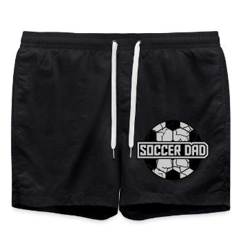 Soccer Dad Sport Logo - Badeshorts - Schwarz - Vorne - AI Model Male 185 light (185cm)