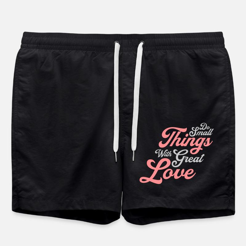 Citation faire de petites choses - Short de bain - noir