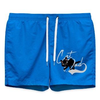 Chat Papa cool Design - Short de bain - cobalt blue - Devant