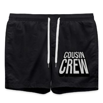 Leader Cousin Crew Team - Short de bain - noir - Devant - AI Model Male 185 light (185cm)