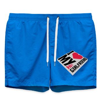 I love my girlfriend - Badeshorts - Cobalt blue - Vorne