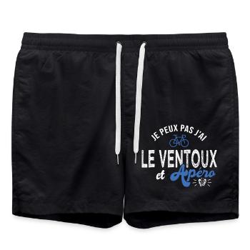 je peux pas j ai le ventoux cadeau cool vélo - Short de bain - noir - Devant - AI Model Male 185 light (185cm)