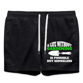 Gardener Hobby Gardener Gift Garden Orchard - Swim Trunks - black - Front - AI Model Male 185 light (185cm)