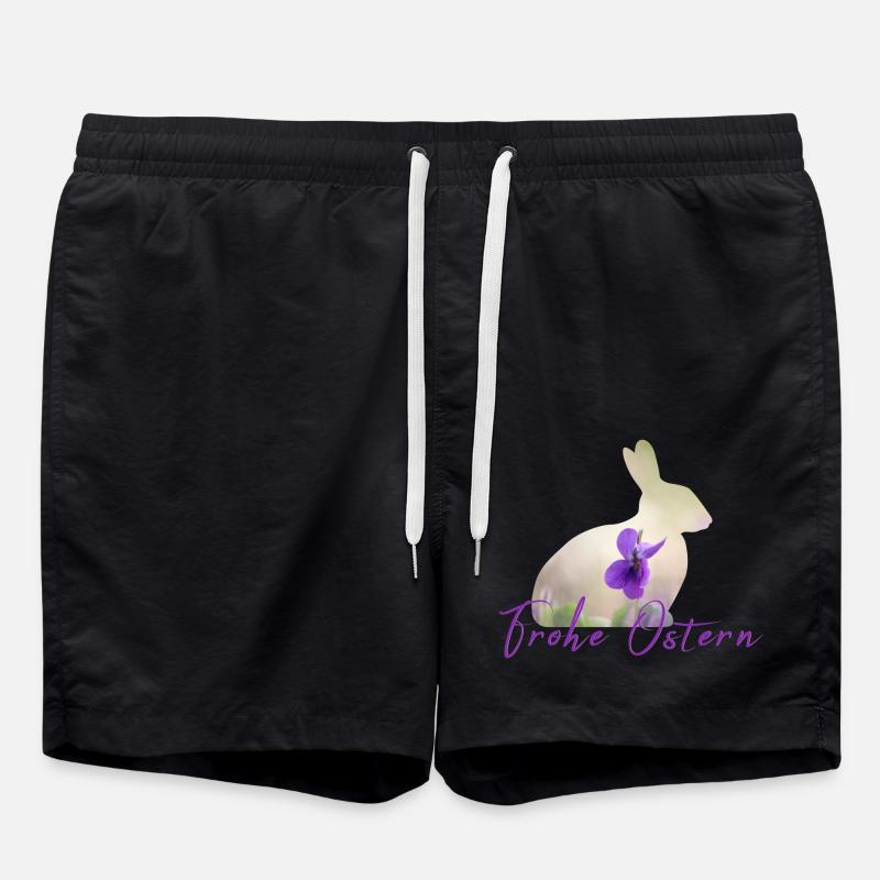 Easter Happy Easter - Swim Trunks - black