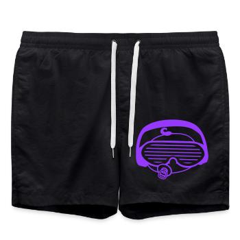 Cool DJ Sucette Bébé Mixer Musique de fête - Short de bain - noir - Devant - AI Model Male 185 light (185cm)