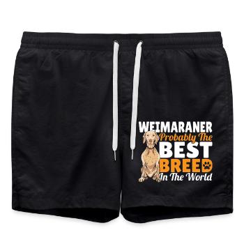 Weim Dog Weimaraner Lover Weimaraner Fanartikel - Badeshorts - Schwarz - Vorne - AI Model Male 185 light (185cm)