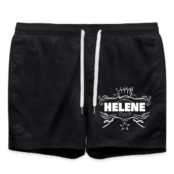Gift for Helene - Swim Trunks - black - Front - AI Model Male 185 light (185cm)