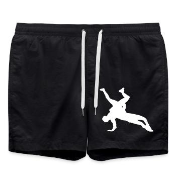 Lutte - Short de bain - noir - Devant - AI Model Male 185 light (185cm)