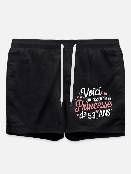 53 Year Old Princess - Swim Trunks - black