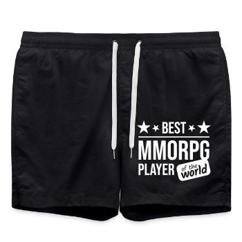 MMORPG Player Gifts - Swim Trunks - black - Front - AI Model Male 185 light (185cm)