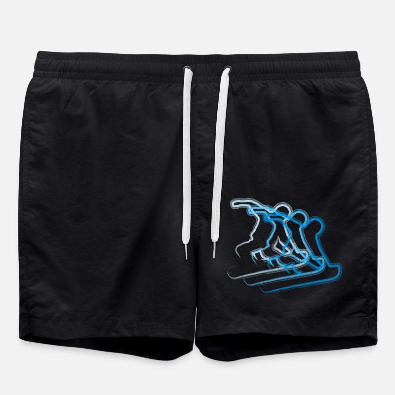 Snowboard - Swim Trunks - black