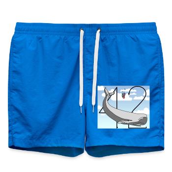 H2G2 Fan Art. Cachalot et chute de pétunia. 42 - Short de bain - cobalt blue - Devant