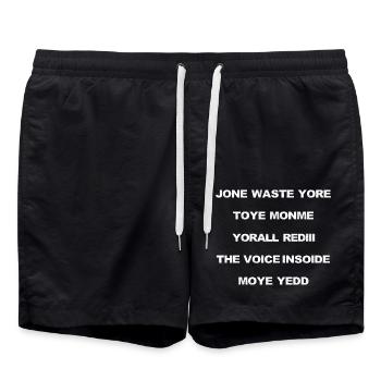 JONE WASTE YORE TOYE MONME YORALL REDIII THE VOICE - Badeshorts - Schwarz - Vorne - AI Model Male 185 light (185cm)