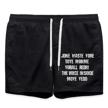 JONE WASTE YORE TOYE MONME YORALL REDIII THE VOICE - Badeshorts - Schwarz - Vorne - AI Model Male 185 light (185cm)