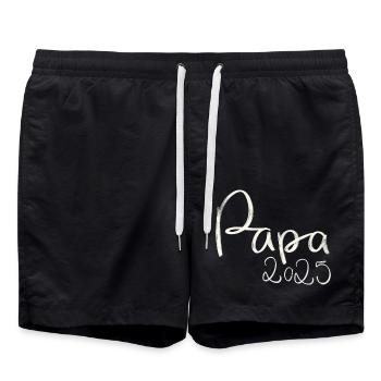 Dad 2025 - Swim Trunks - black - Front - AI Model Male 185 light (185cm)