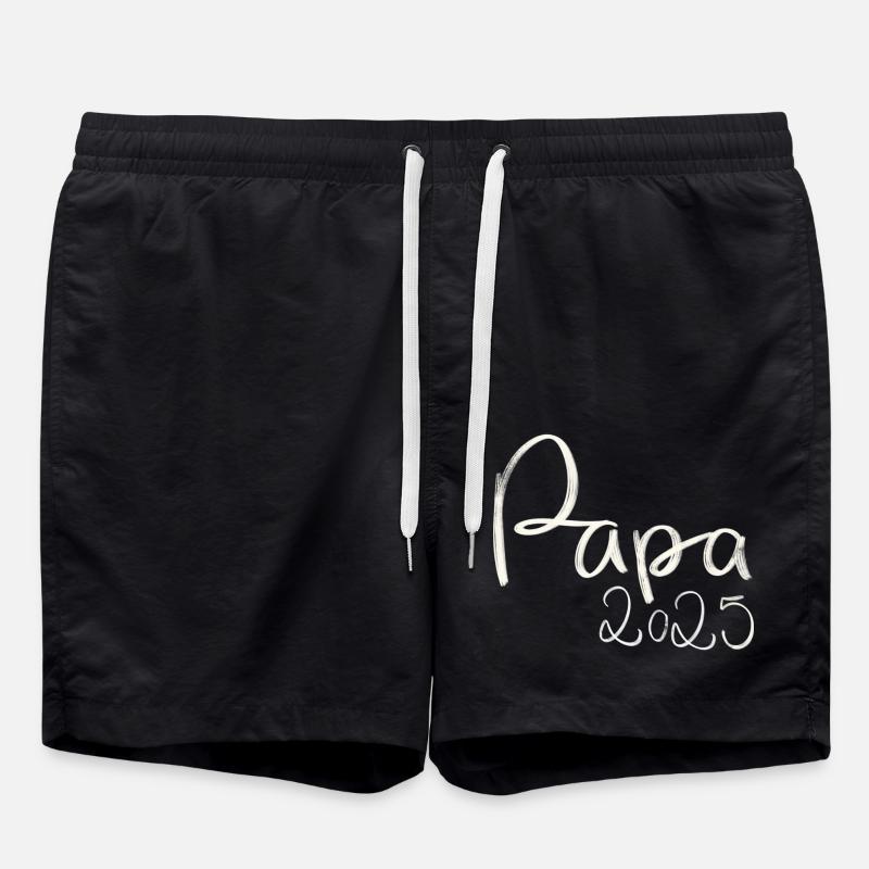 Papa 2025 - Short de bain - noir