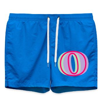 Lettre o multicolore - Short de bain - cobalt blue - Devant