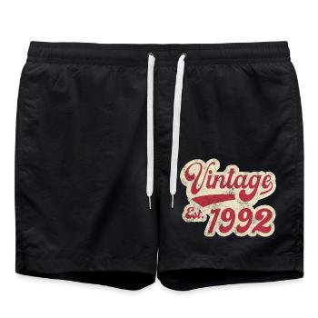 Vintage Est 1992 - Short de bain - noir - Devant - AI Model Male 185 light (185cm)