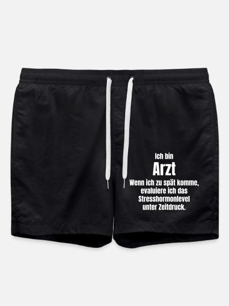Arzt und Mediziner - Badeshorts - Schwarz
