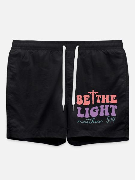 Be the Light - Swim Trunks - black
