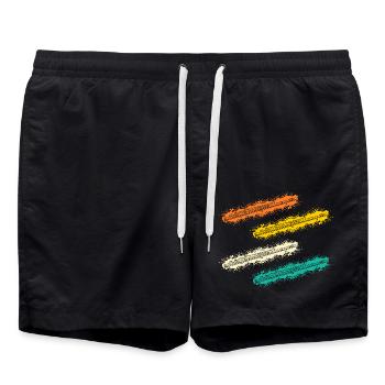 Flute player - Swim Trunks - black - Front - AI Model Male 185 light (185cm)