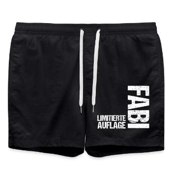 Fabien - Short de bain - noir - Devant - AI Model Male 185 light (185cm)