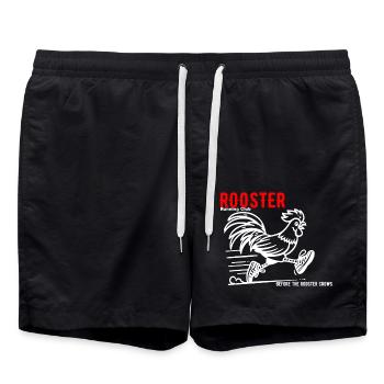 Rooster running club 2 - Badeshorts - Schwarz - Vorne - AI Model Male 185 light (185cm)