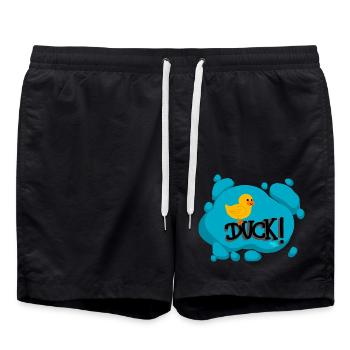 Duck! - Calypso Blous - Badeshorts - Schwarz - Vorne - AI Model Male 185 light (185cm)