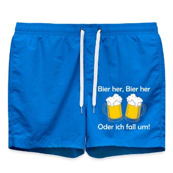 Des abeilles ici, des abeilles ici - oder ich fall um ! - Short de bain - cobalt blue - Devant