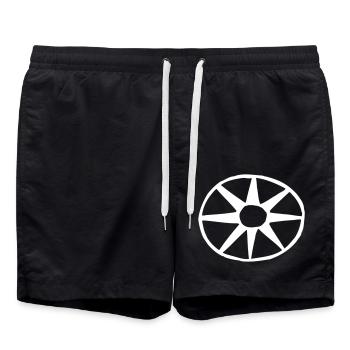 cercle - Roue - Graphique vectoriel - Short de bain - noir - Devant - AI Model Male 185 light (185cm)